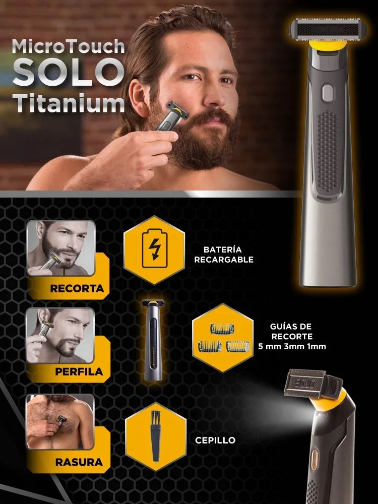 Afeitadora Micro Touch Titanium Solo