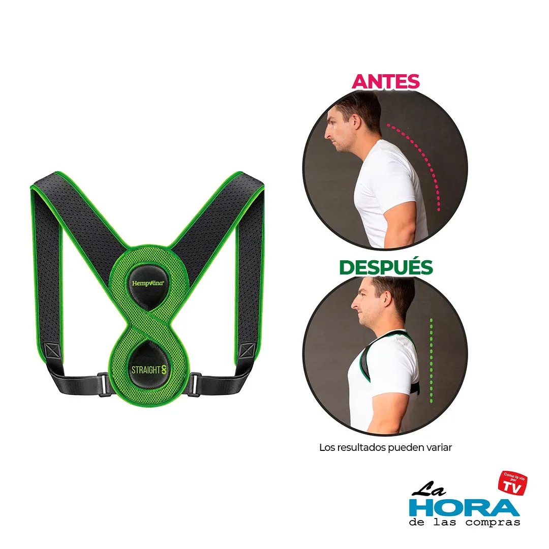 Corrector de Postura Ligero Ajustable Straight 8