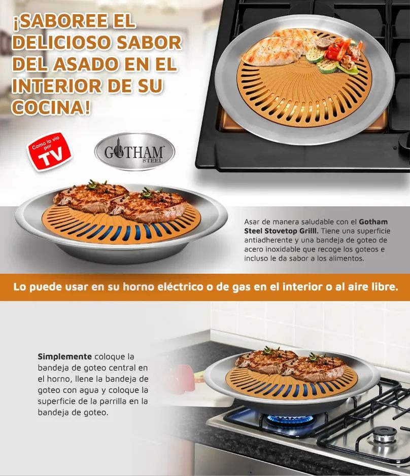 Parrilla de Hornalla Stovetop Grill