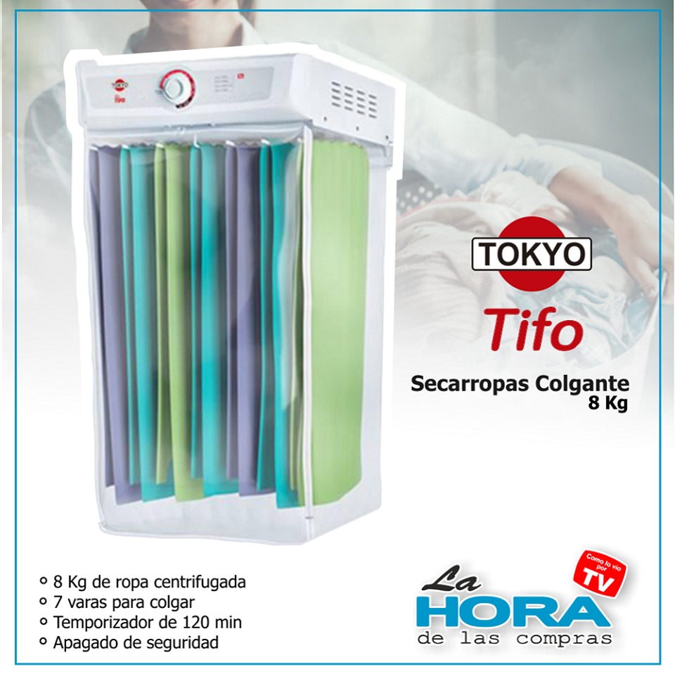 Secarropas Colgante Tifo Tokyo 8 Kg