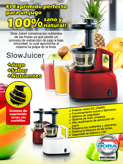 La Hora de las Compras - Producto - Juguera Slow Juicer