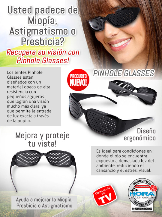 Lentes Pinhole Glasses