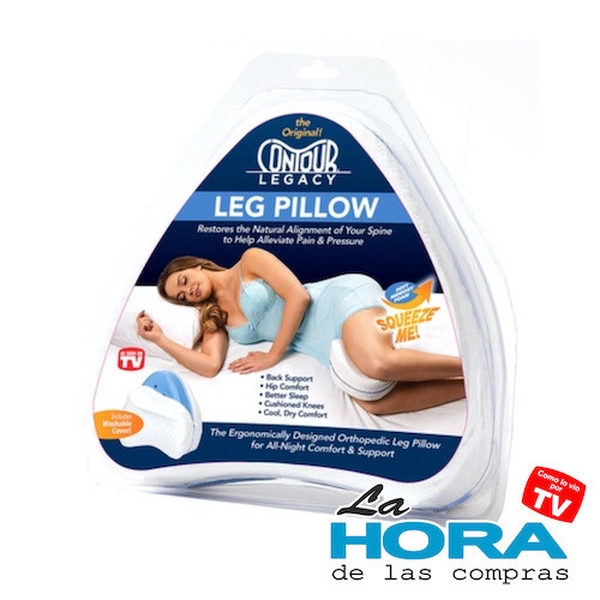  Contour Legacy - Almohada de apoyo de espuma para piernas y  rodilla, alivio del dolor calmante para ciática, espalda, caderas,  rodillas, articulaciones, como se ve en la televisión : Salud y