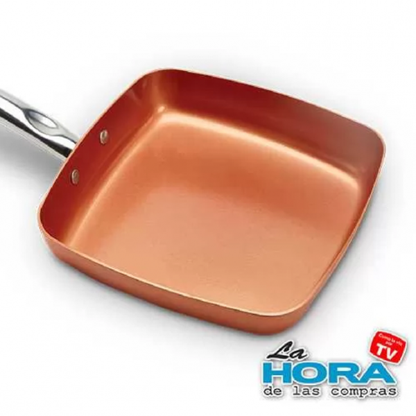 Sartén Copper Chef (Con Set de Cuchillos)