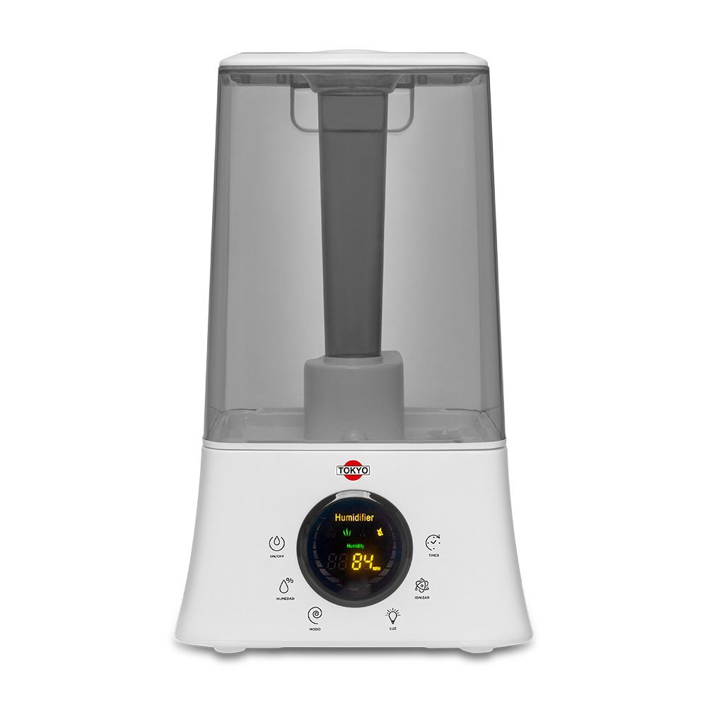 HUMIDIFICADOR DIGITAL TOKYO 3en1 IONIZA, PURIFICA Y AROMATIZA 4.5Lts INDICADOR L